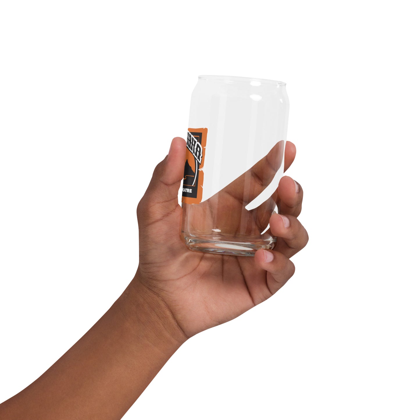 Mishawaka Logo Can-Shaped Glass
