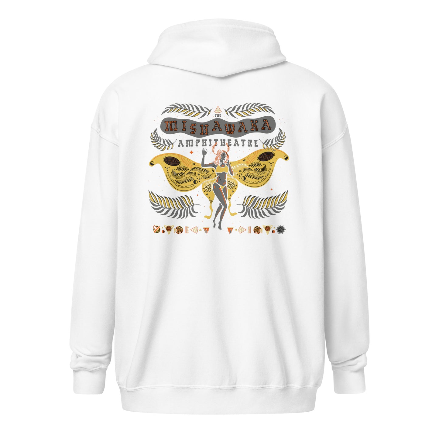 Luna Mothra Red/Orange Zip Hoodie