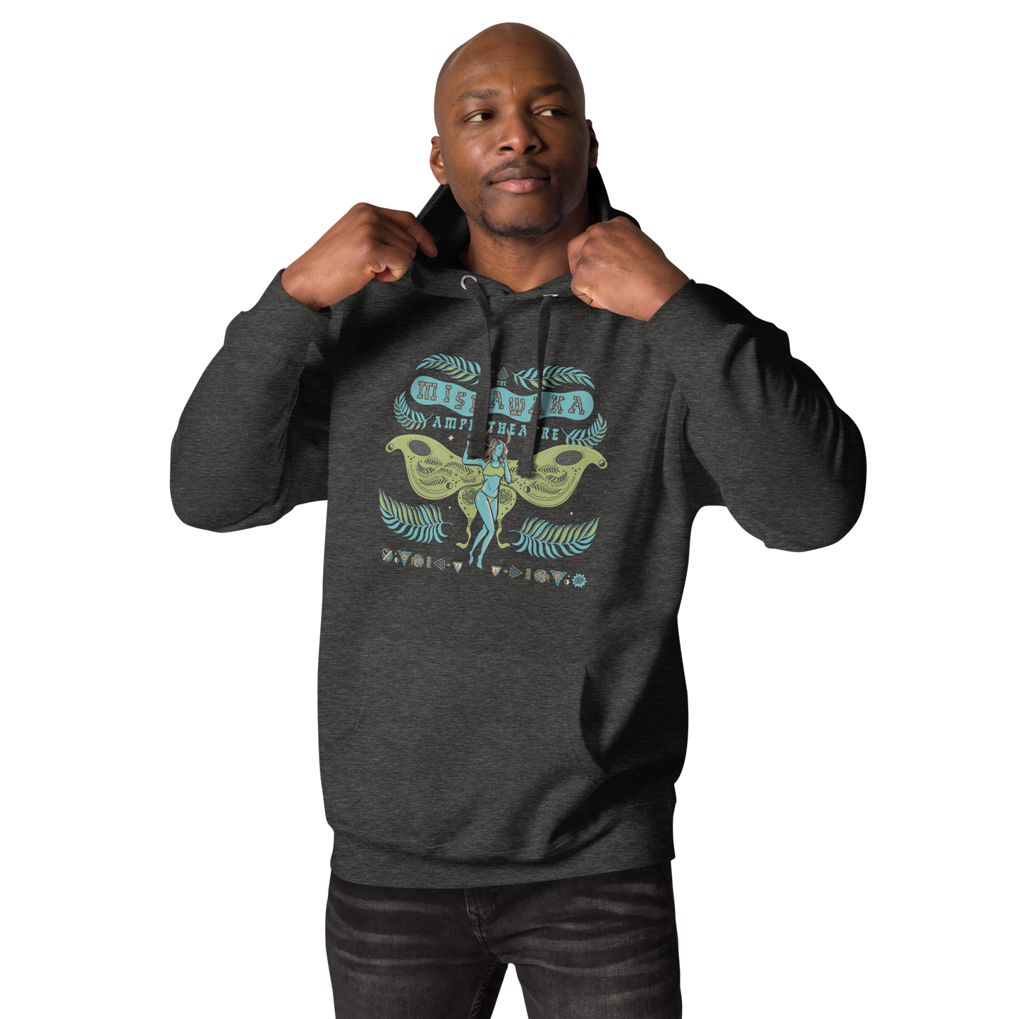 Luna Mothra Blue/Green Pullover Hoodie