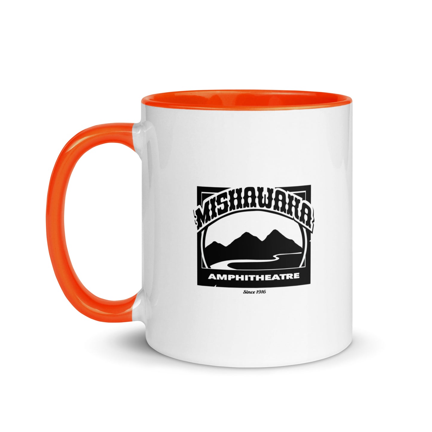 Mishawaka Black Logo Mug With Color Inside