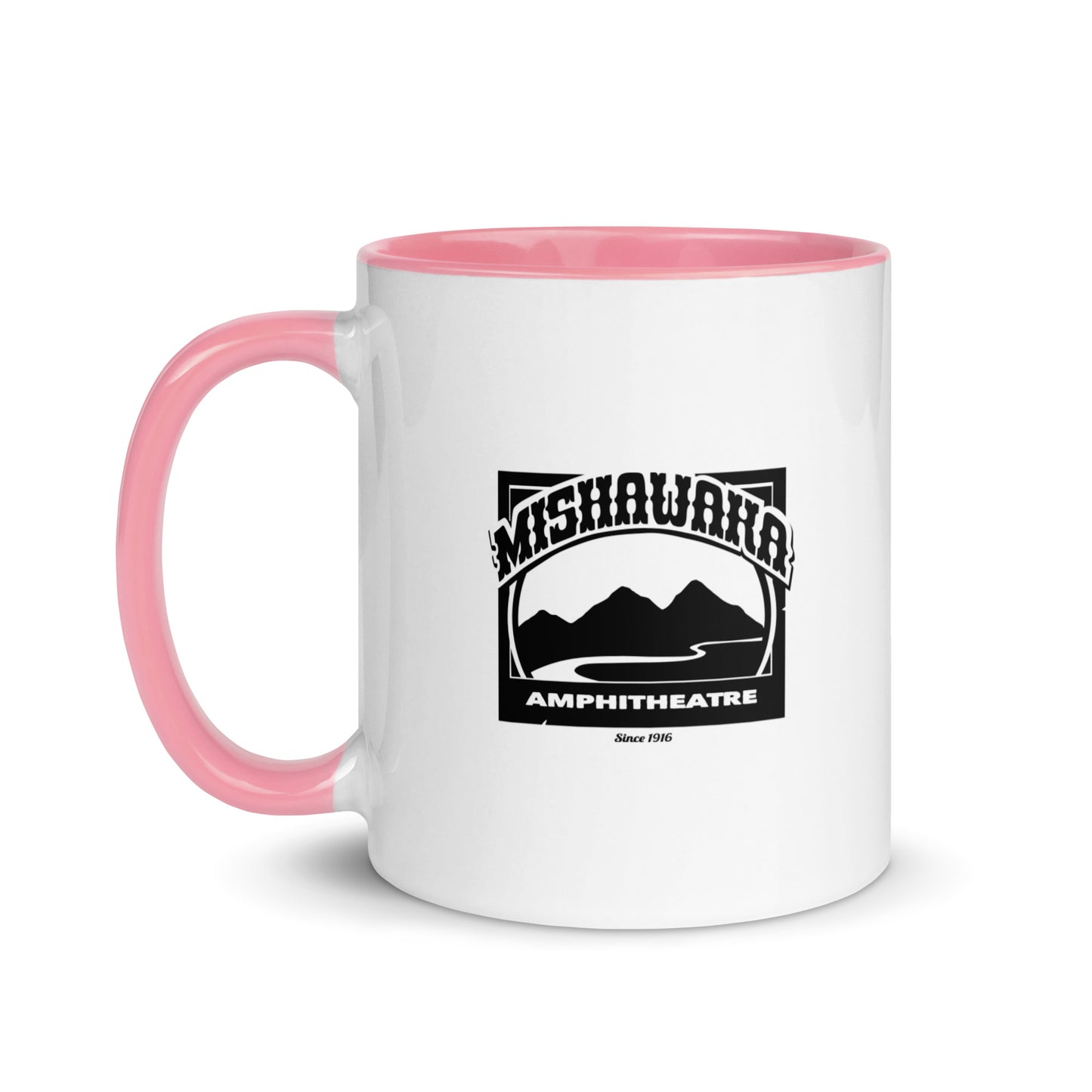 Mishawaka Black Logo Mug With Color Inside