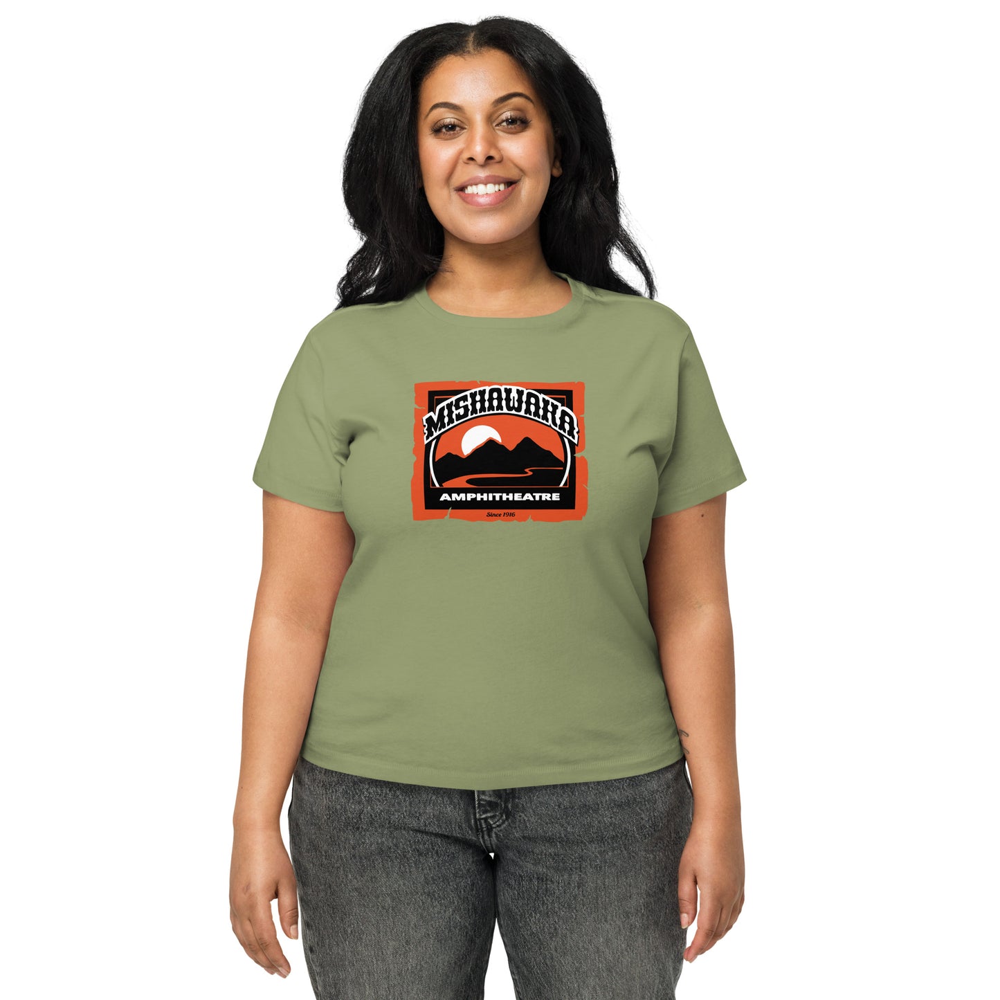 Mishawaka Logo Women’s High-Waisted T-Shirt