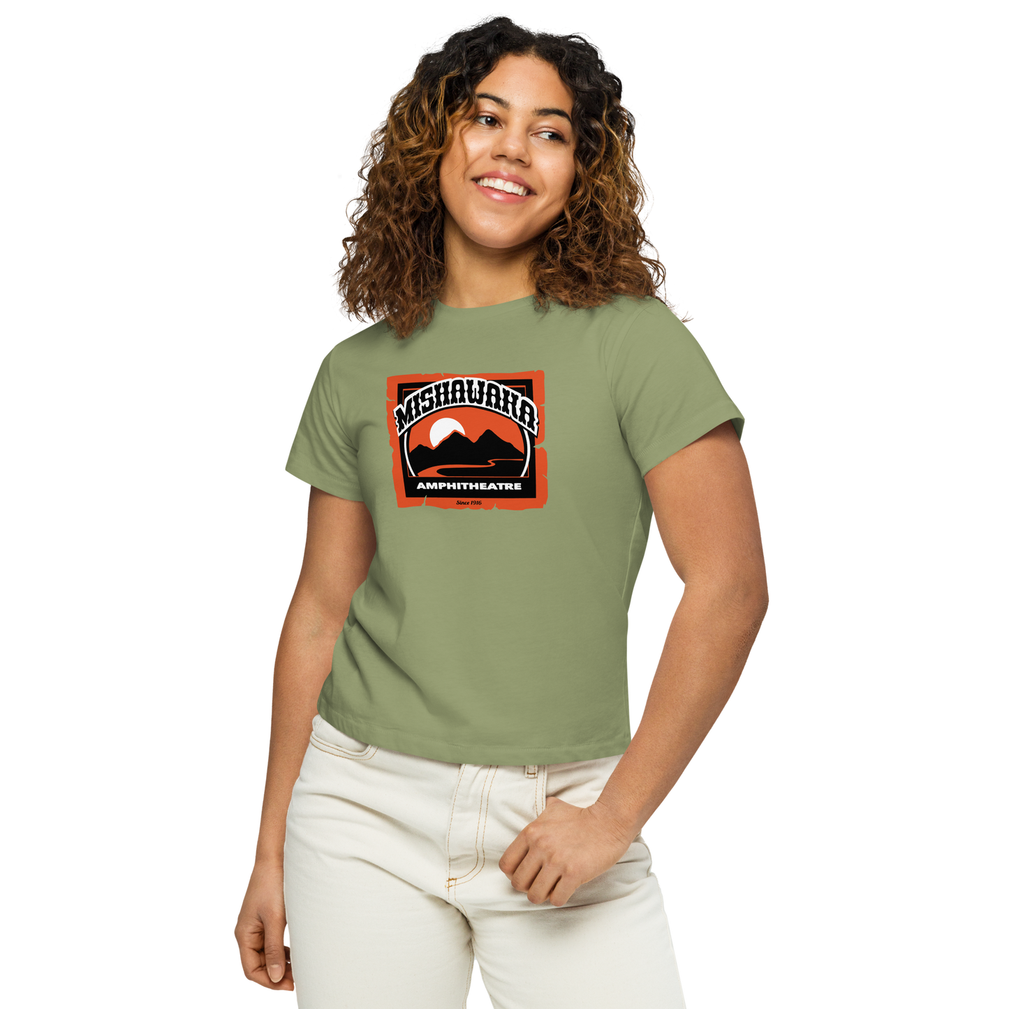 Mishawaka Logo Women’s High Waisted T-Shirt