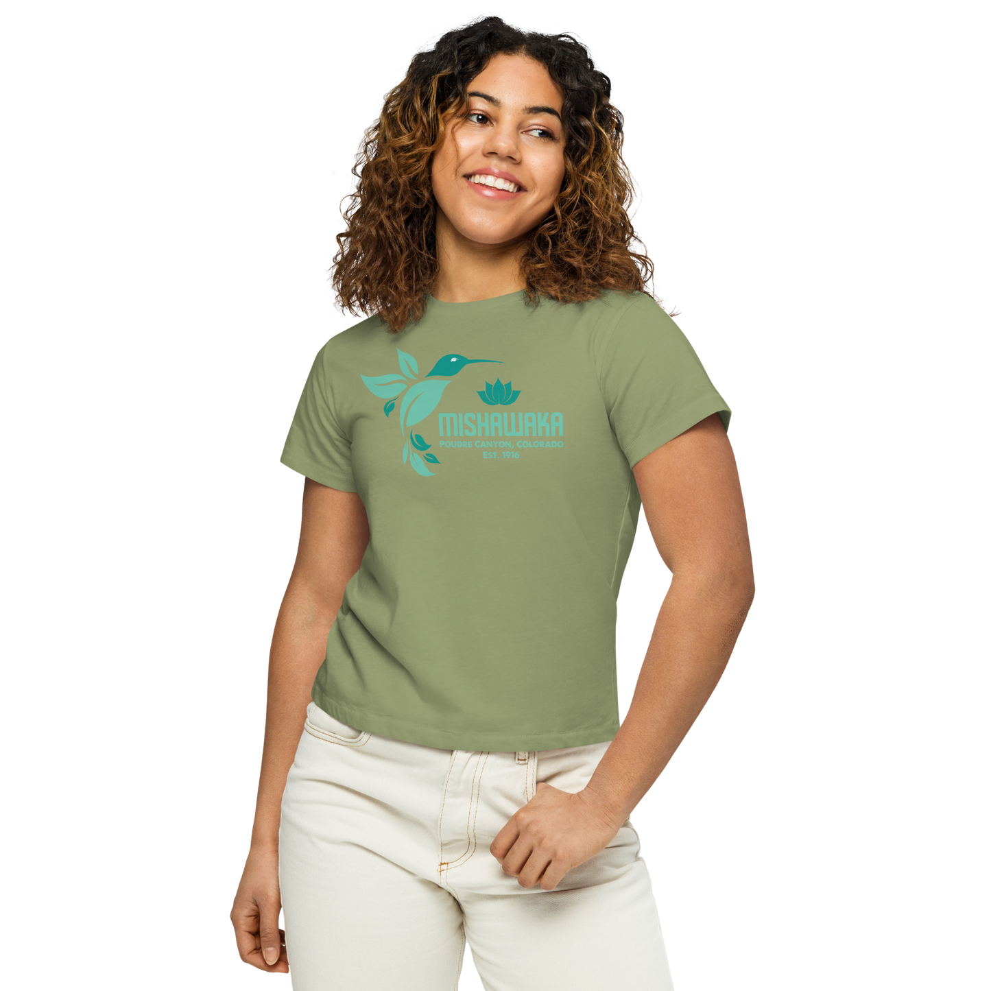 Mishawaka Hummingbird Women’s High-Waisted T-Shirt