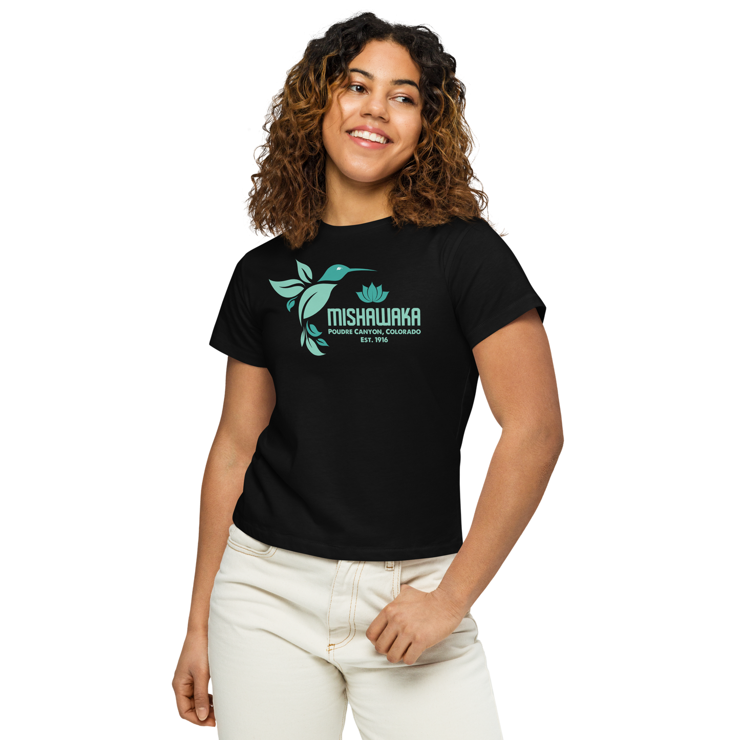 Mishawaka Hummingbird Women’s High-Waisted T-Shirt