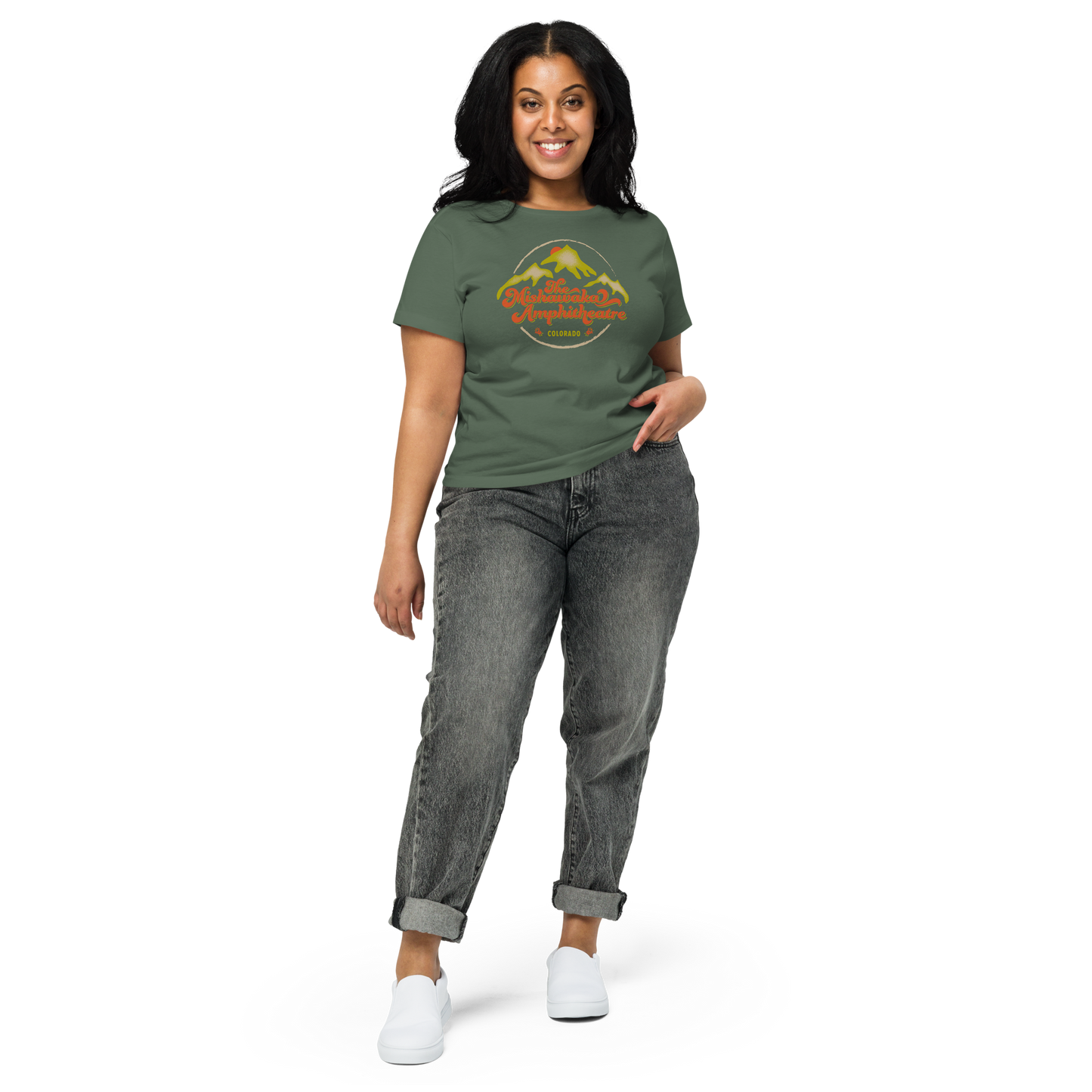 Mishawaka Mountains Women’s Cropped T-Shirt