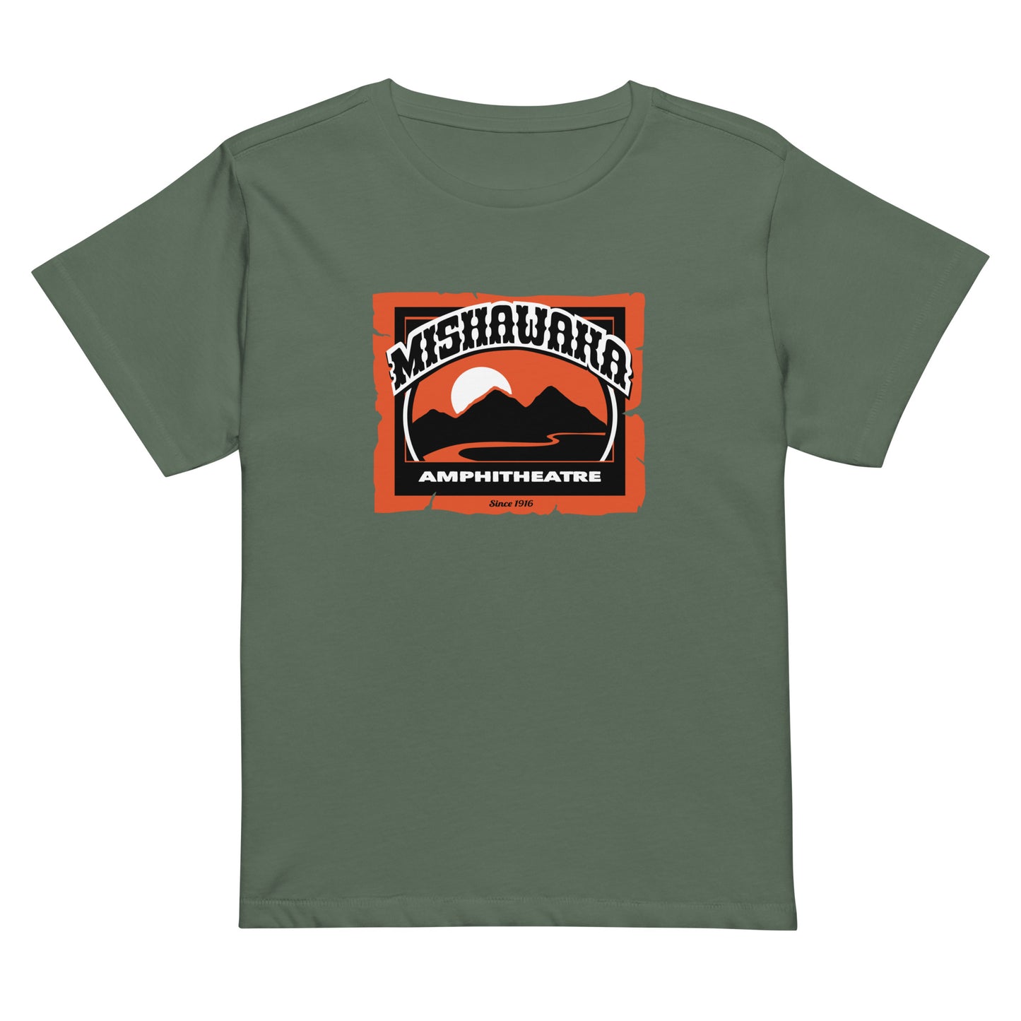 Mishawaka Logo Women’s High-Waisted T-Shirt