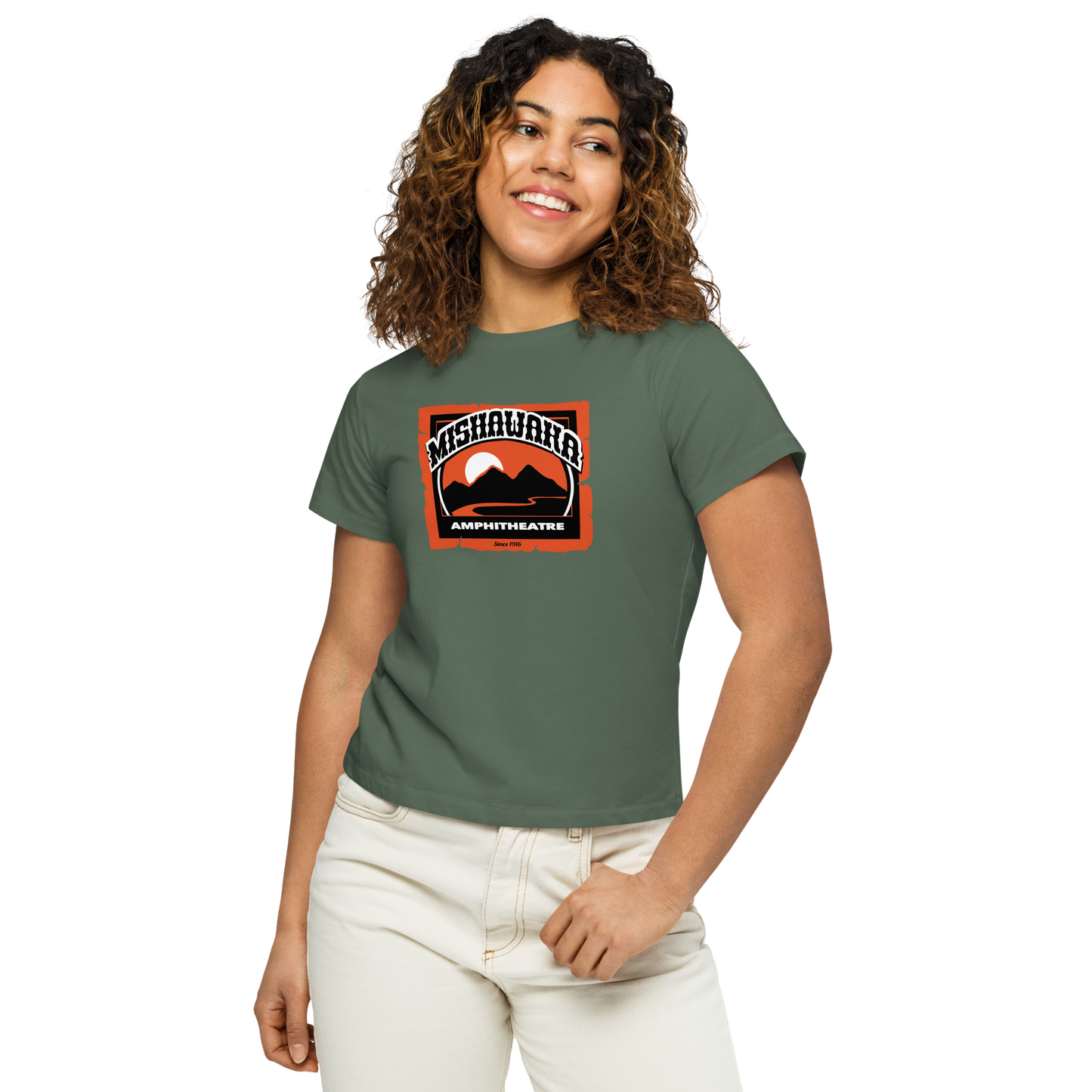 Mishawaka Logo Women’s High Waisted T-Shirt