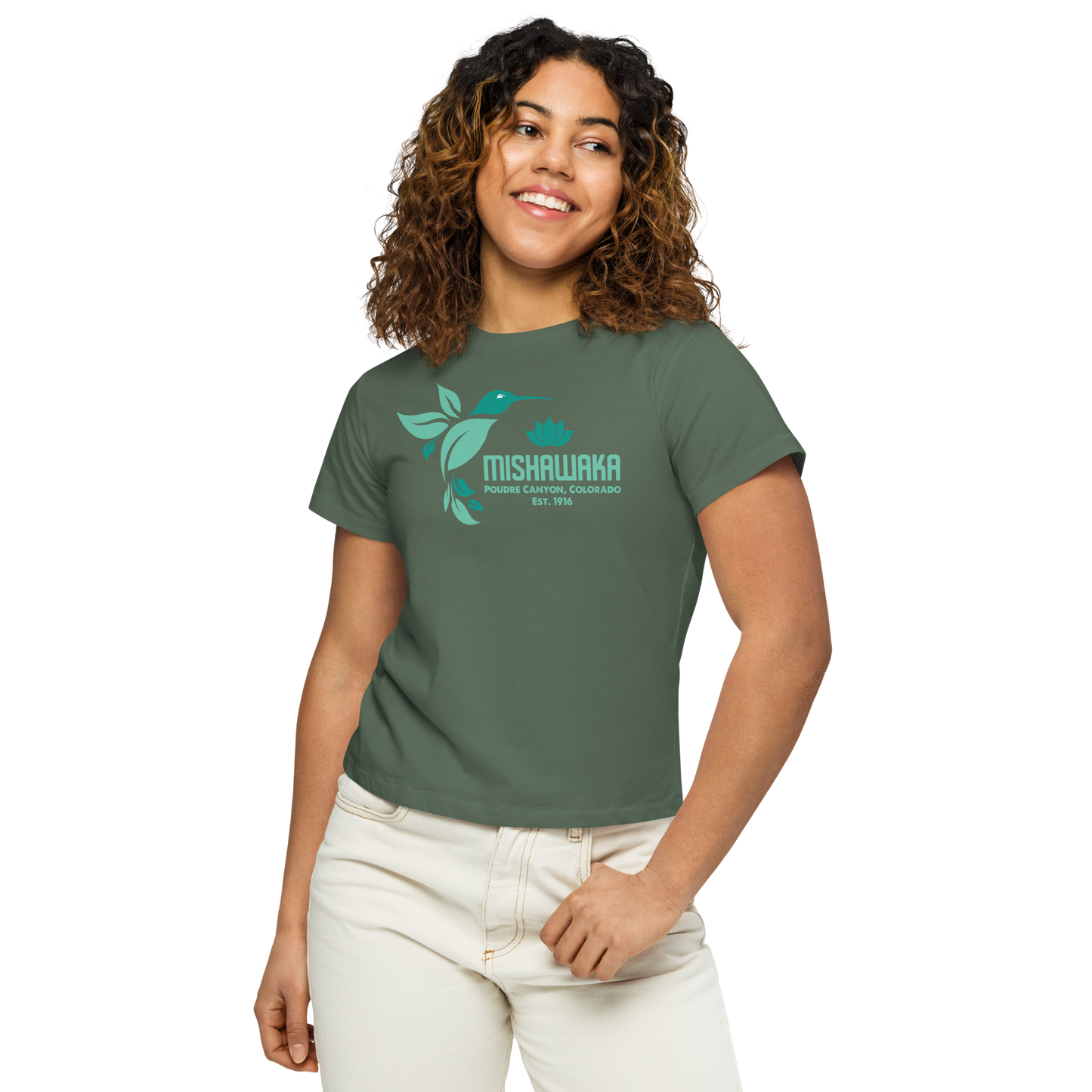 Mishawaka Hummingbird Women’s High-Waisted T-Shirt