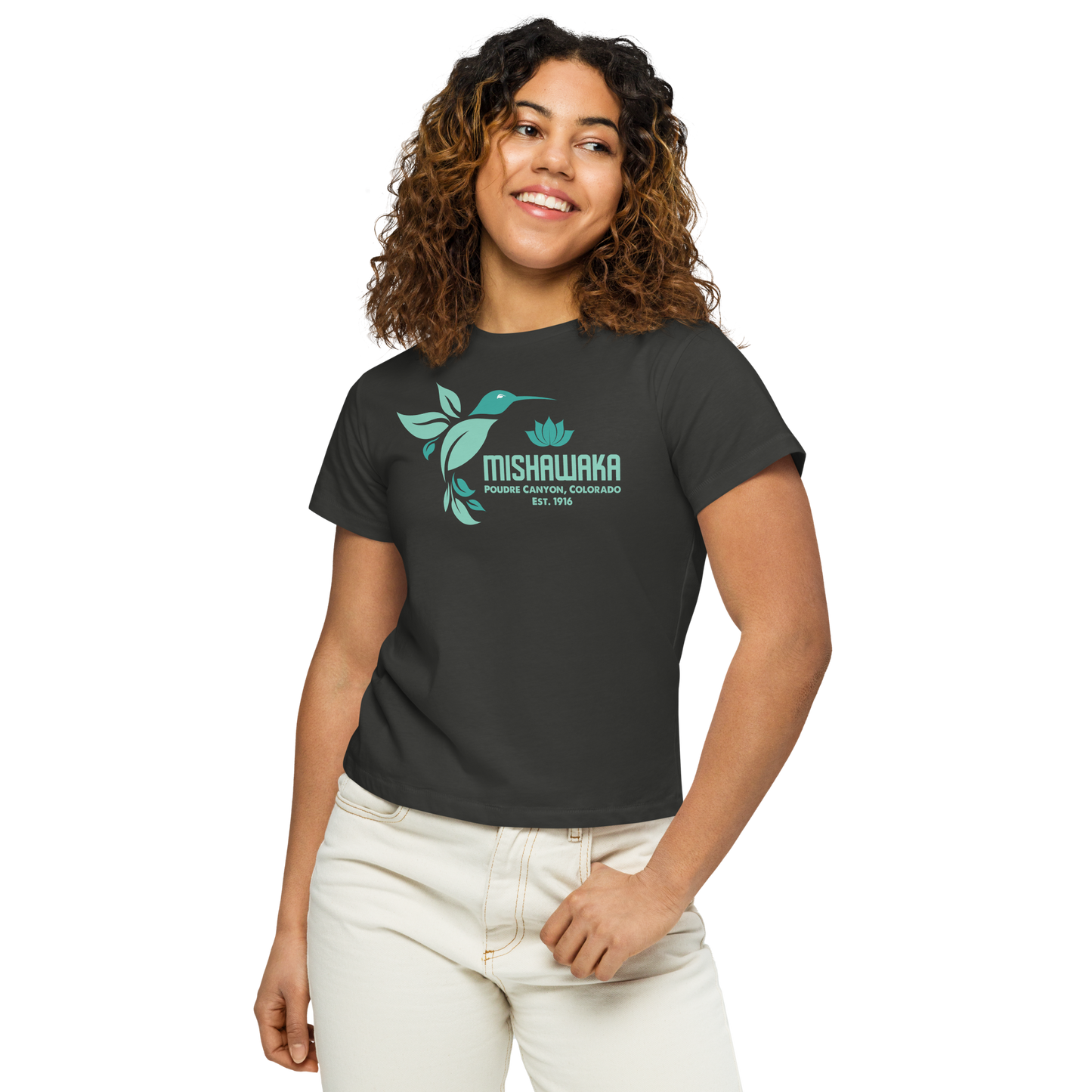 Mishawaka Hummingbird Women’s High-Waisted T-Shirt