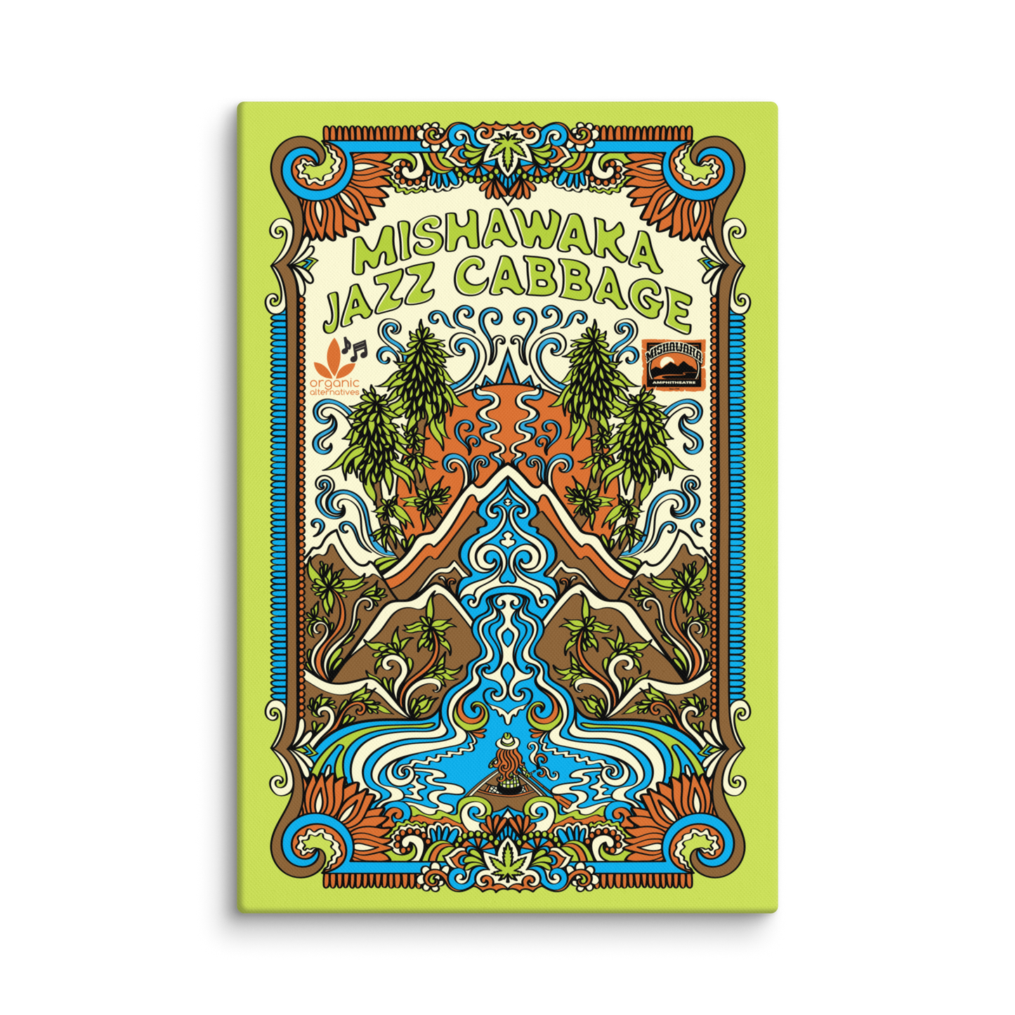 Mishawaka Jazz Cabbage Canvas