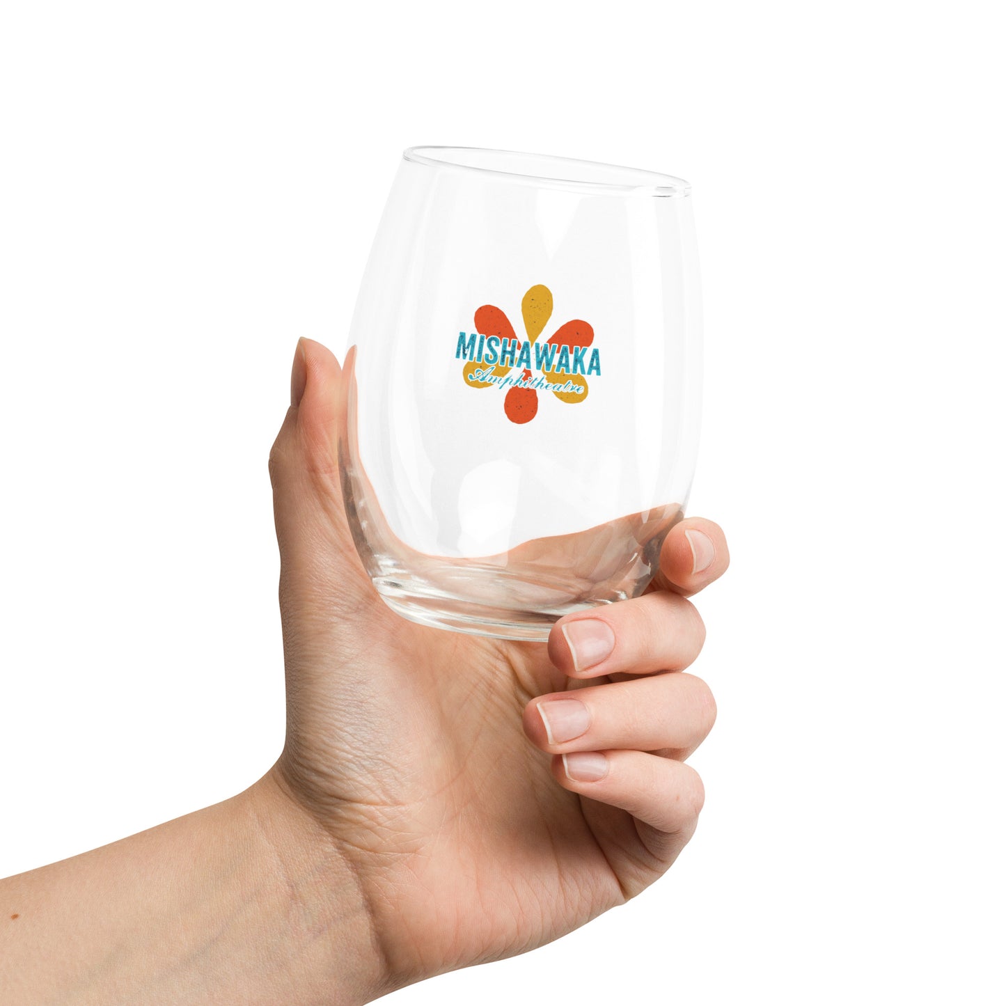 Mishawaka Flower Wine Glass