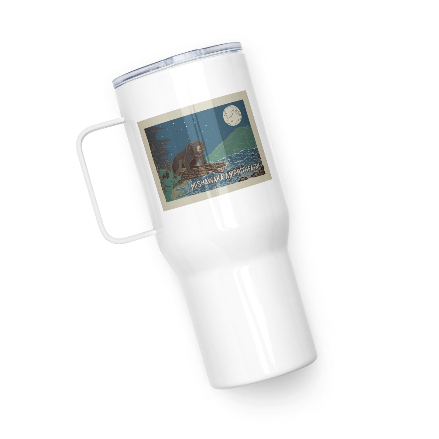 Mishawaka Bear Travel Mug With A Handle