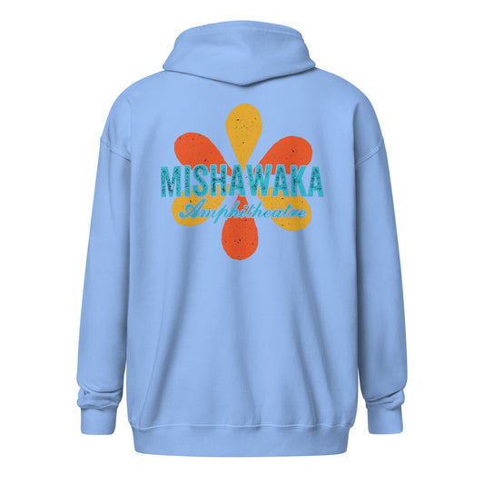 Mishawaka Flower Zip Hoodie