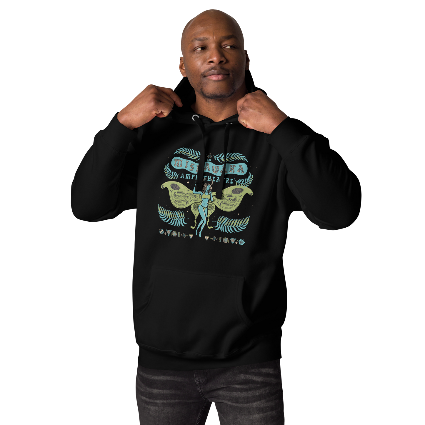 Luna Mothra Blue/Green Pullover Hoodie