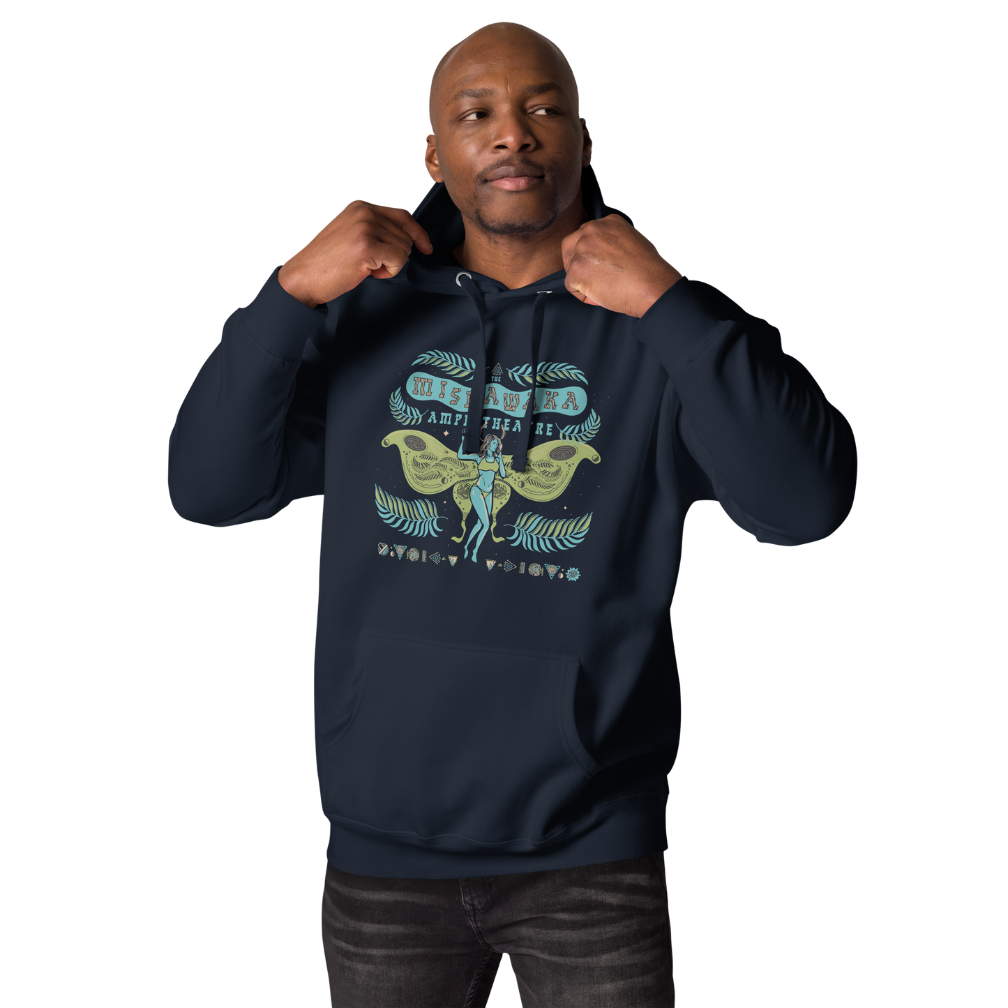 Luna Mothra Blue/Green Pullover Hoodie