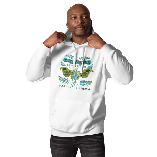 Luna Mothra Blue/Green Pullover Hoodie