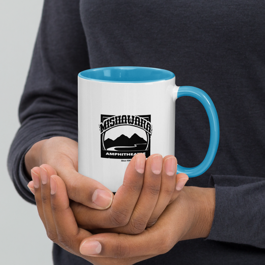 Mishawaka Black Logo Mug With Color Inside