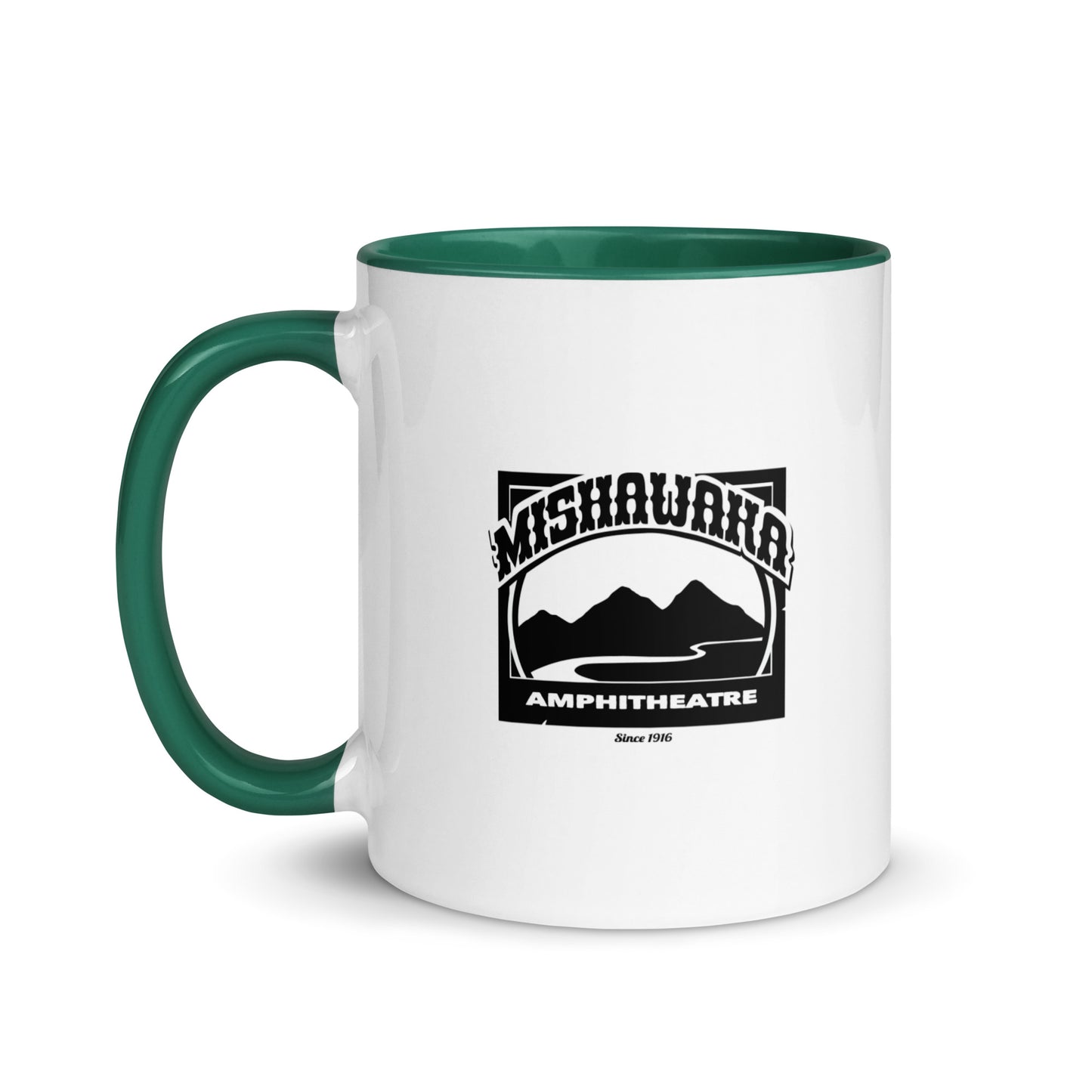 Mishawaka Black Logo Mug With Color Inside