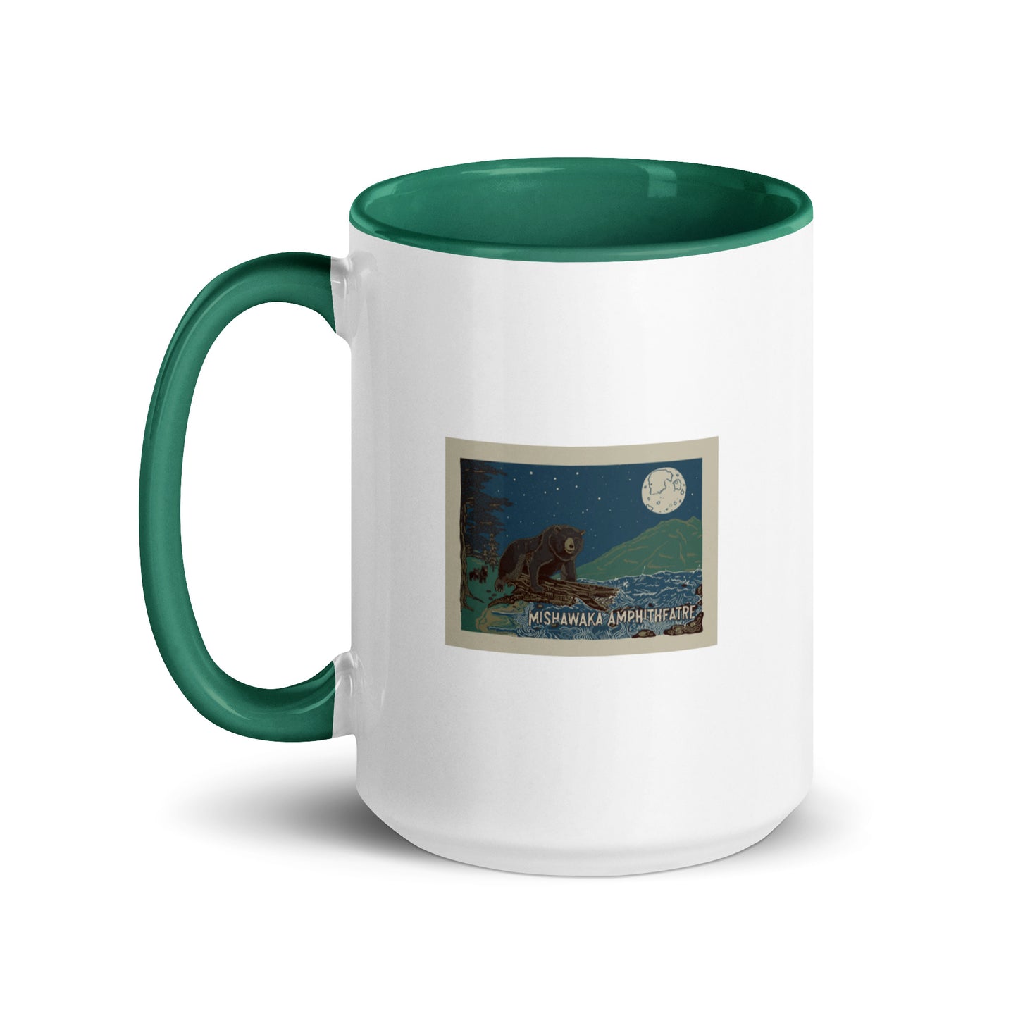 Mishawaka Bear Mug with Color Inside