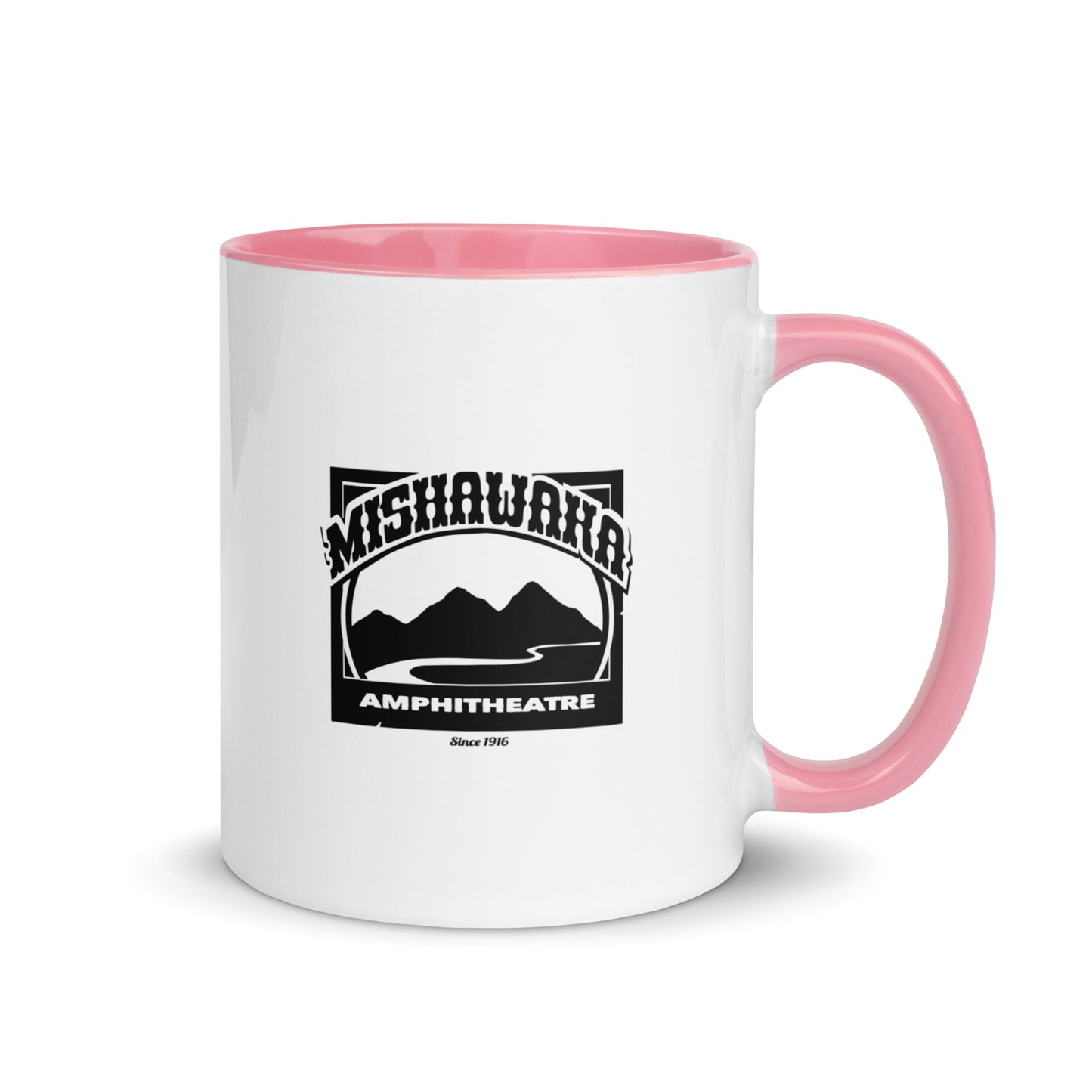 Mishawaka Black Logo Mug With Color Inside