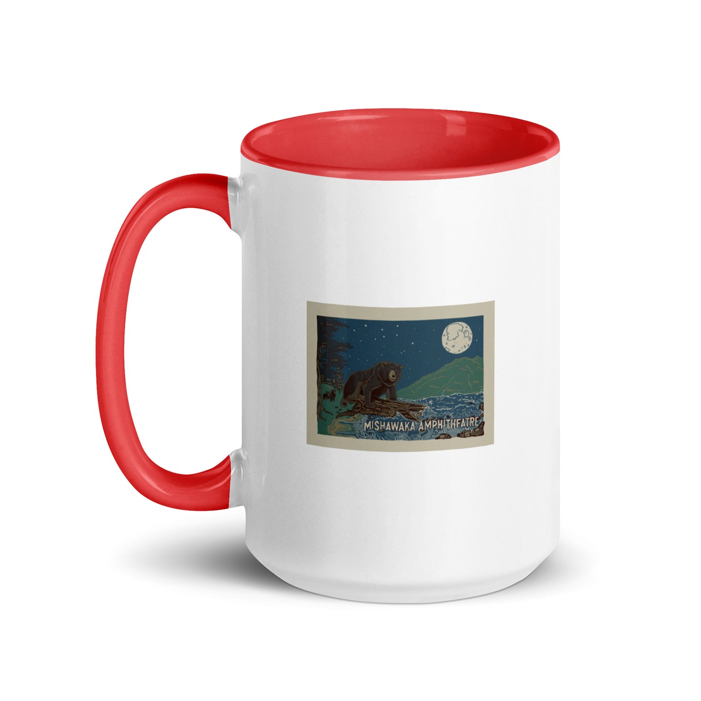 Mishawaka Bear Mug with Color Inside