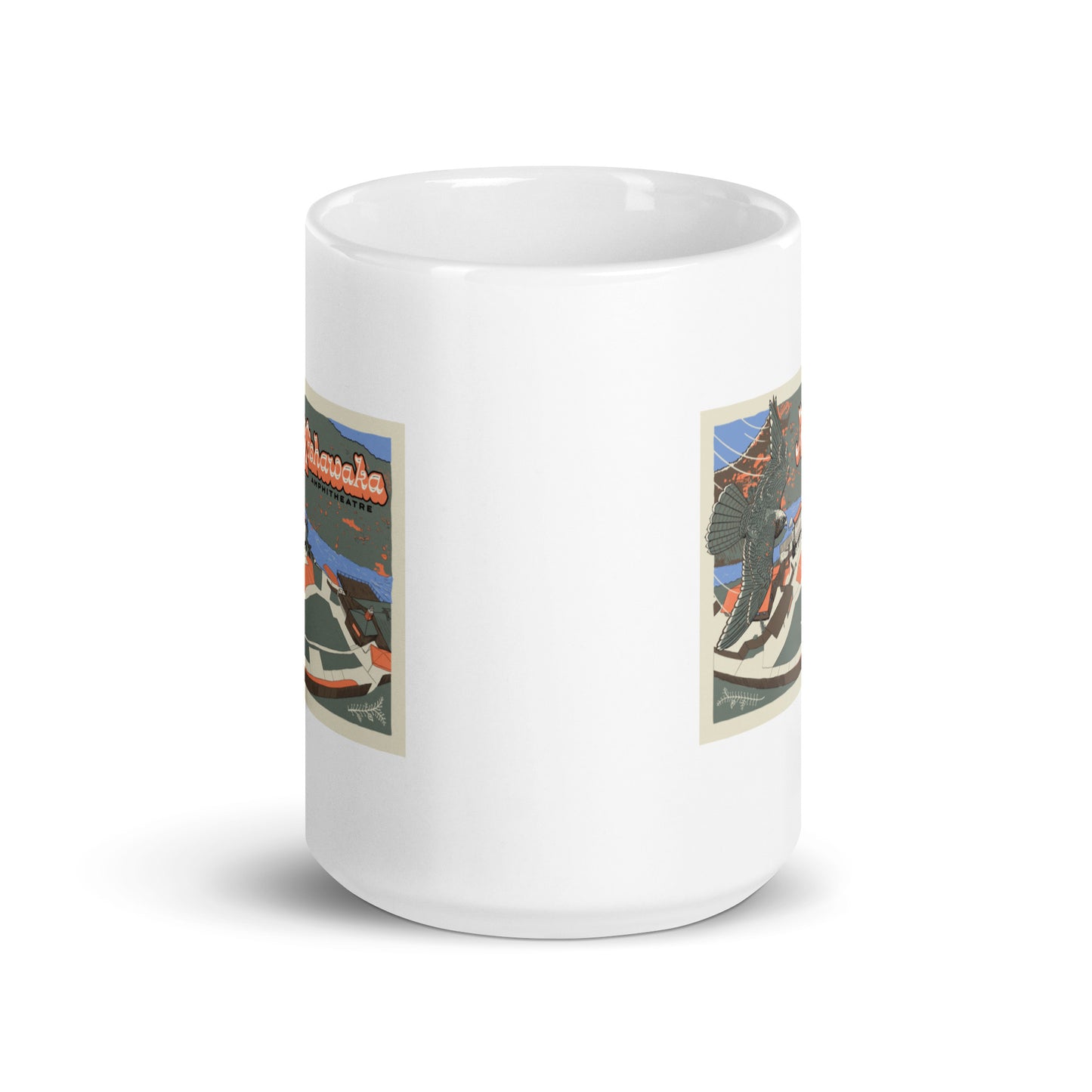 Mishawaka Falcon White Glossy Mug