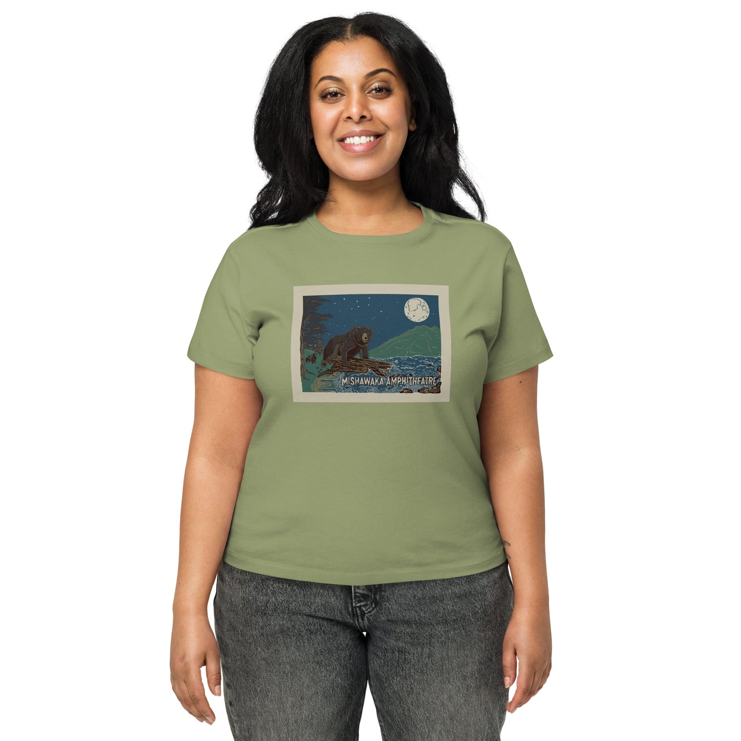 Mishawaka Bear Women’s High-Waisted T-Shirt