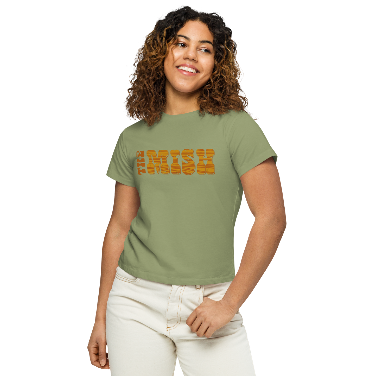 The Mish Wood Women’s High-Waisted T-Shirt