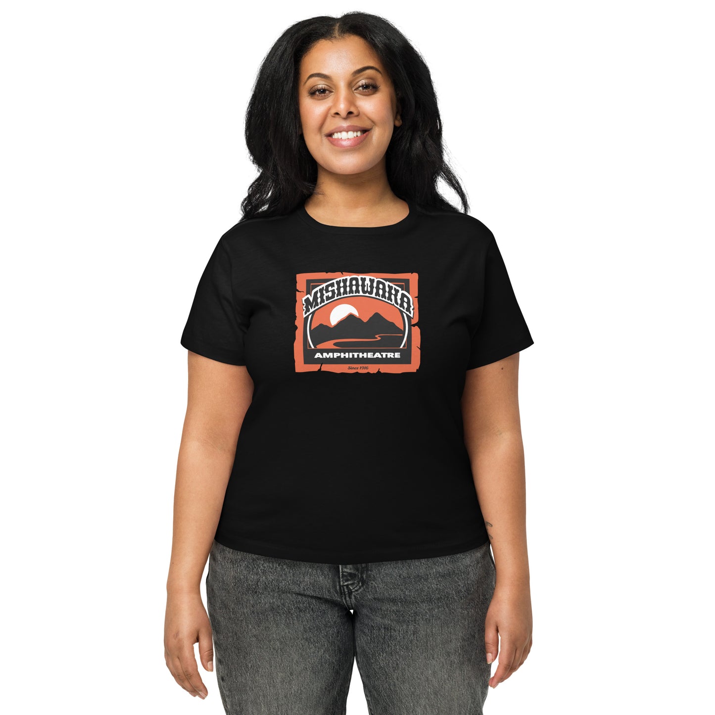 Mishawaka Logo Women’s High-Waisted T-Shirt