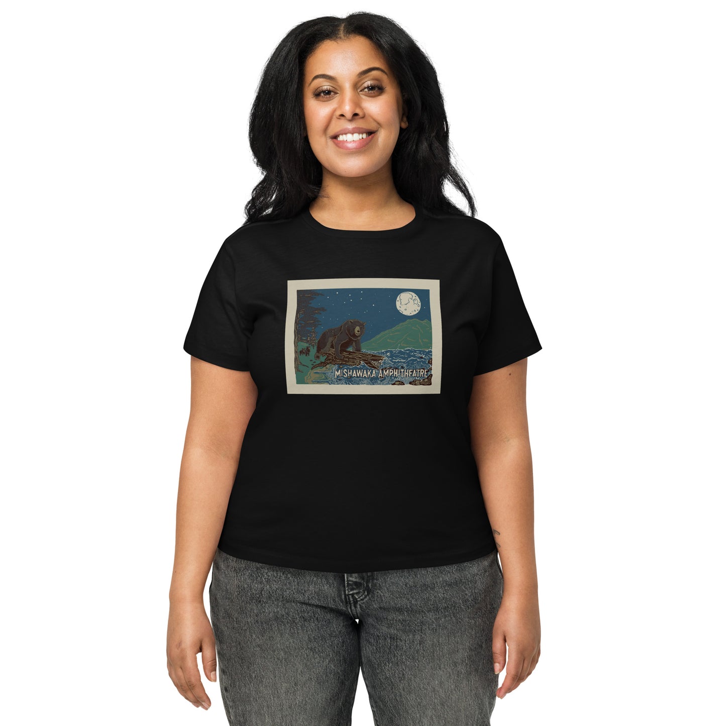 Mishawaka Bear Women’s High-Waisted T-Shirt