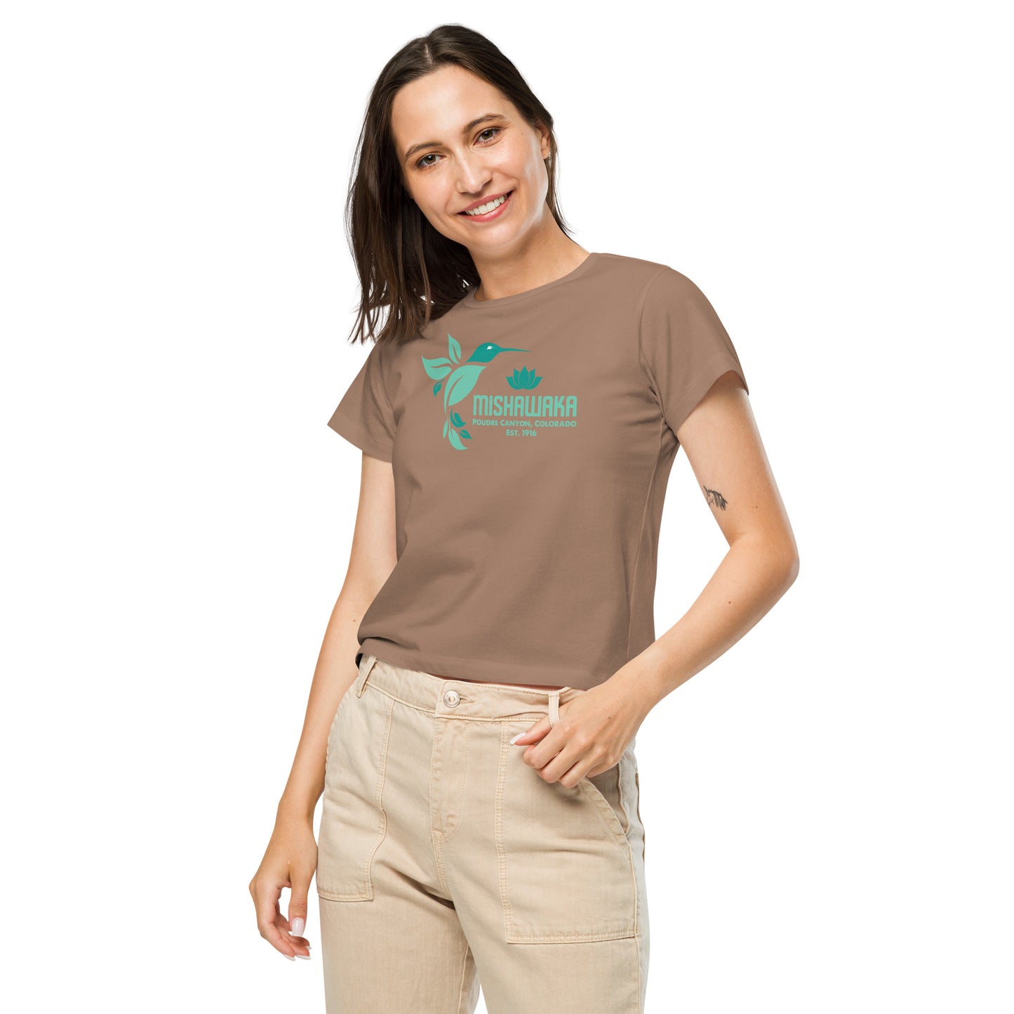 Mishawaka Hummingbird Women’s High-Waisted T-Shirt