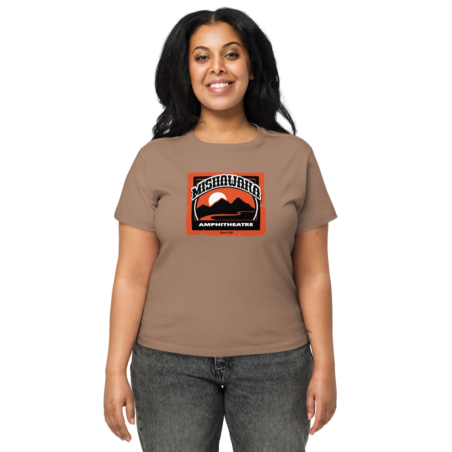 Mishawaka Logo Women’s High-Waisted T-Shirt