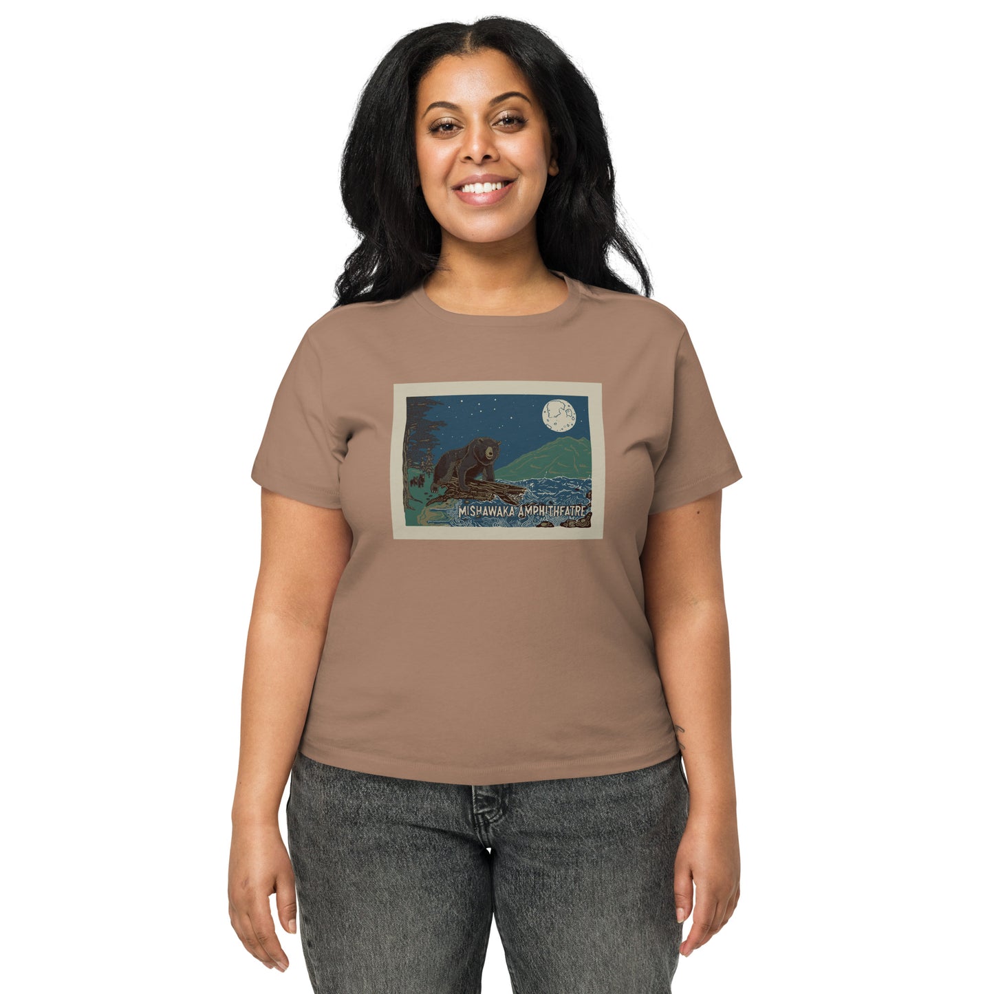 Mishawaka Bear Women’s High-Waisted T-Shirt