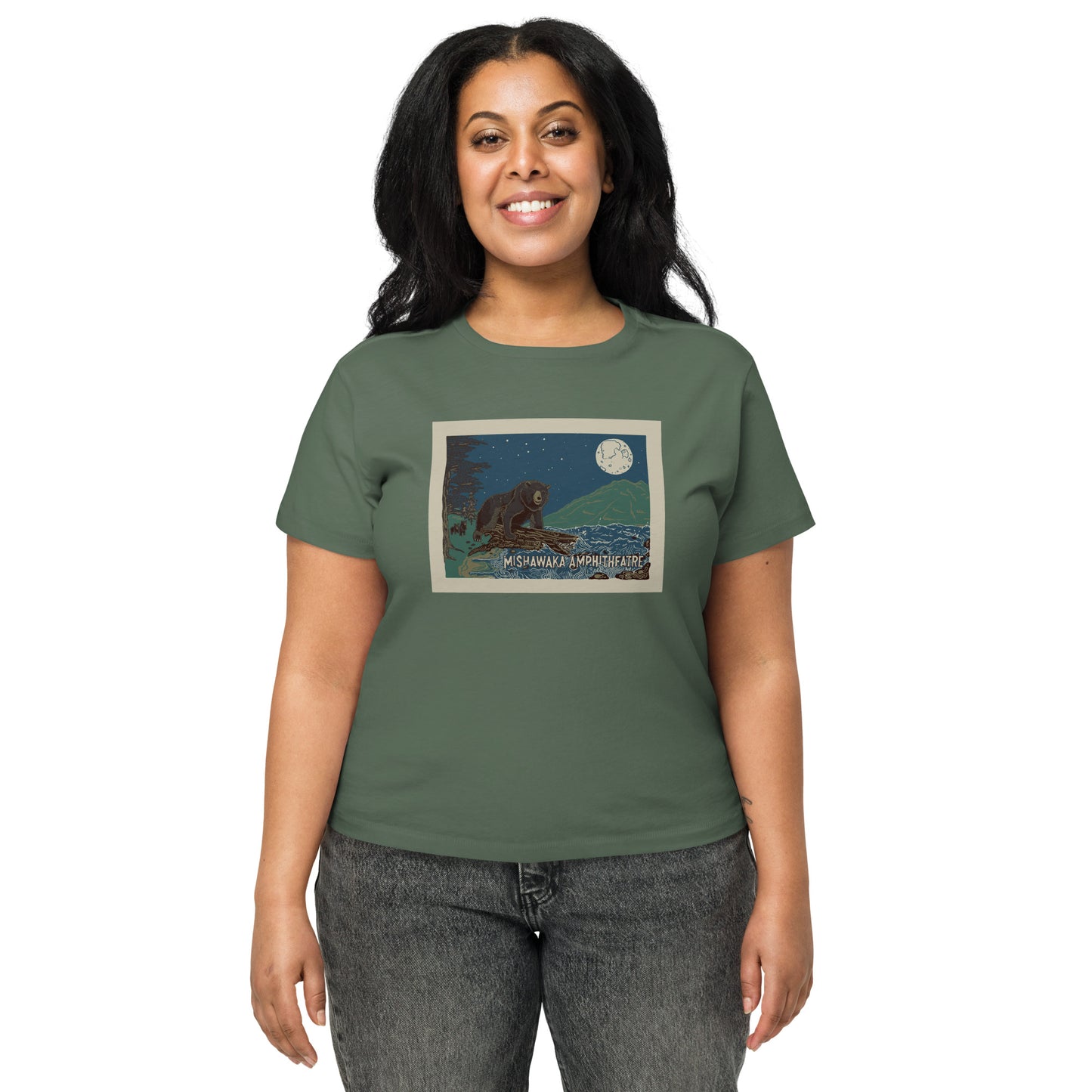 Mishawaka Bear Women’s High-Waisted T-Shirt